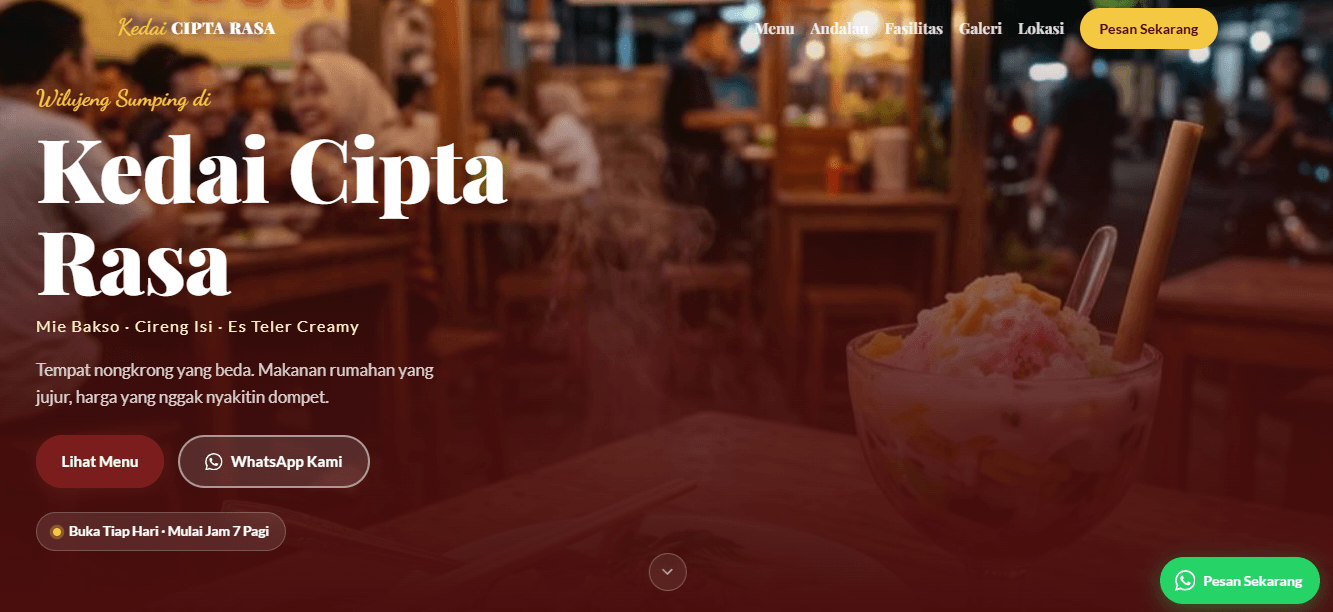 Website Kedai Cipta Rasa